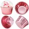 100 Rose Gold 3.5oz Mini Cupcake Liners with Dome Lids & Spoons – Disposable Foil Muffin Cups for Bakery, Wedding & Party